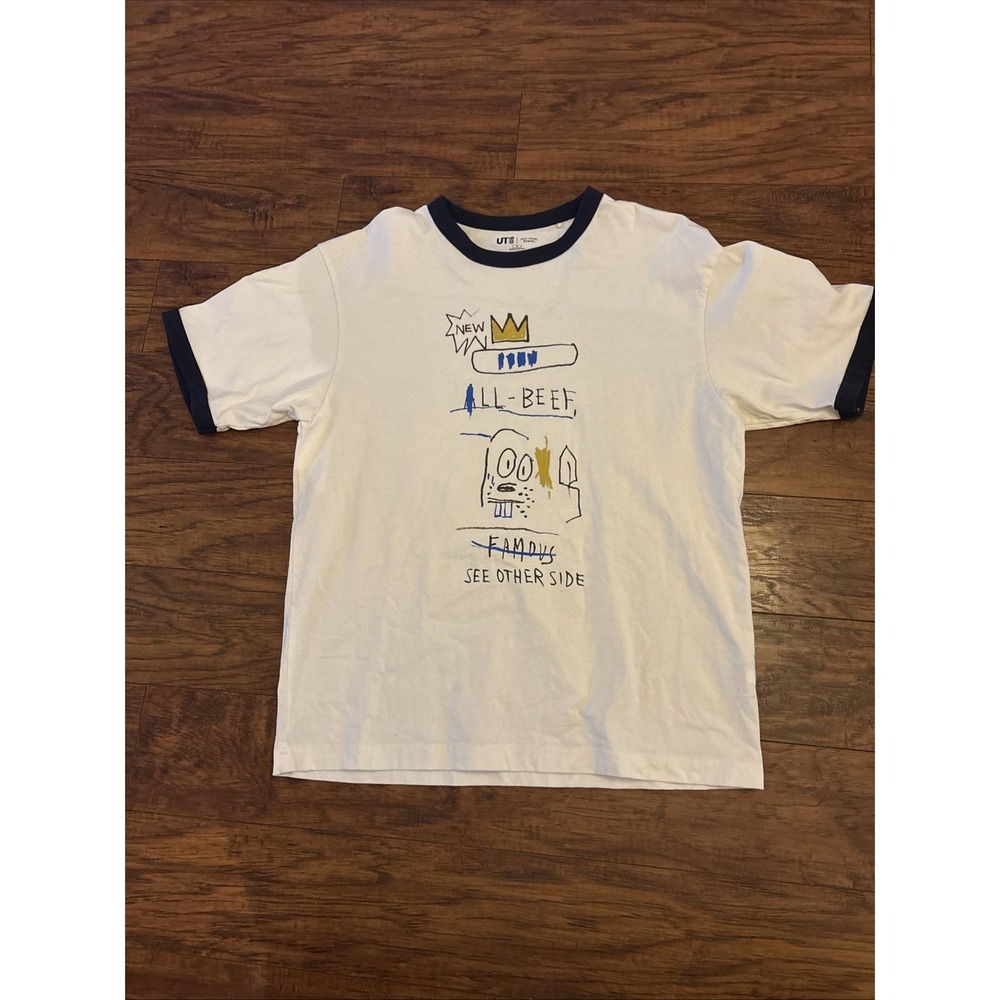 Jean-Michel Basquiat x‎ Uniqlo UT Graphic T-Shirt/Off-White/NY Pop Art Small
